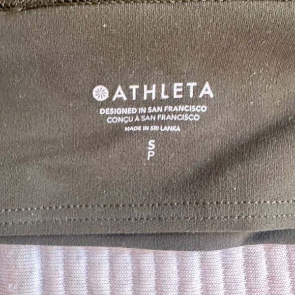 Athleta S Transcend Plunge Sports Bra Small D-DD Aspen Olive Green - Picture 8 of 8